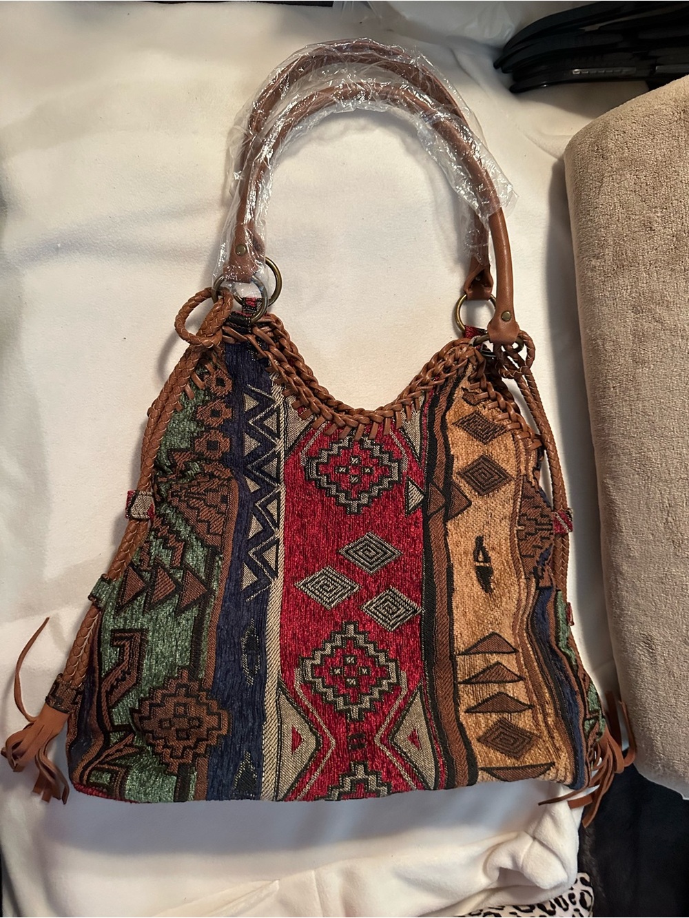 Western style shoulder and purse